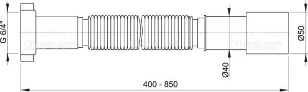 Alcaplast Сифон за мијалник 6/4 А707 - Image 2