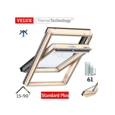 Velux GLL1061 MK08 Кровен прозорец 78x140cm горно управување- тројно стакло