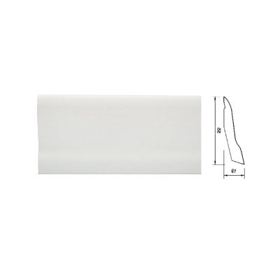 MDF Аголна лајсна Бела 5.5cm/2,8m-Duz Beyaz