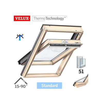 Velux GZL1051 FK06 Кровен прозорец 66x118cm горно управување