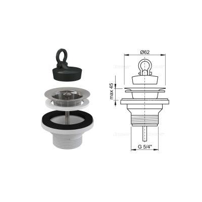 Alcaplast A31 Сифон за мијалнк 5/4