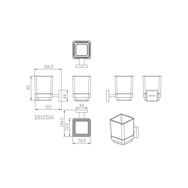 Freendo Eva D81050A Држач за четки за заби - Image 2