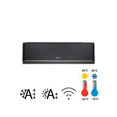 Kлима уред Gree AIRY PRO Black 5.5kw -25C GWH18AVDXE-K6DNA1A
