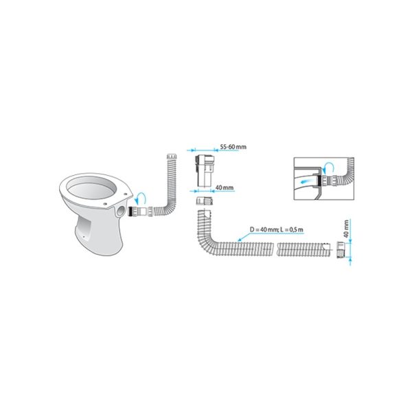 Texo  WC сифон S00005 - Image 2