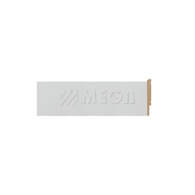 MDF Аголна лајсна Бела 6 cm/2.42m-Duz Beyaz