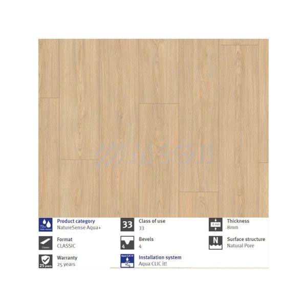 Egger ламинат AQ72 EL2151  Light Natural Casella Oak 33/8 mm - Image 3