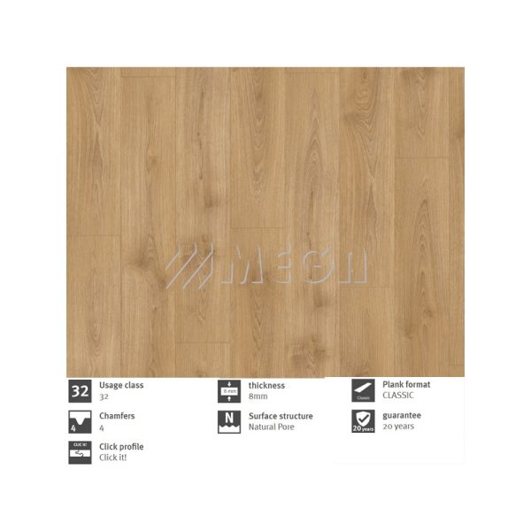 Egger ламинат EL2158 North Oak light brown 32/8 mm - Image 3