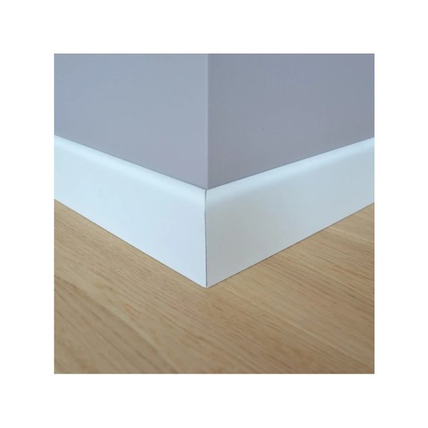 MDF Аголна лајсна Бела 10 cm/2.42m-Duz Beyaz - Image 2