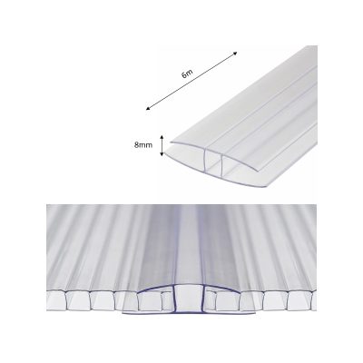 Лексан H-профил лајсна 8mm
